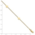 thumbnail image 2 of FJC Finejewelers 14 kt Yellow Gold Anklets with Station Polished Cross with 1in ext. Anklet 9 Inches, 2 of 7