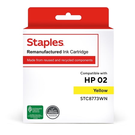 UPC: 0718103145985 | TRU RED Remanufactured Ink Cartridge Replacement for HP 02 (Yellow) TRC8773WN/SIH-R