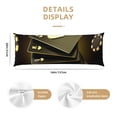 thumbnail image 3 of Honeii Casino Cards 1 Print Long Body Pillowcase 20x54 in,Body Pillow Cover with Zipper,Large Body Pillowcase,Soft Bed Decorative, 3 of 7