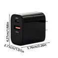 thumbnail image 3 of Black Port USB Travel Power Adapter Global Mobile Phone Charger US International Block Cube Plug For IPhone And IPad, 3 of 6