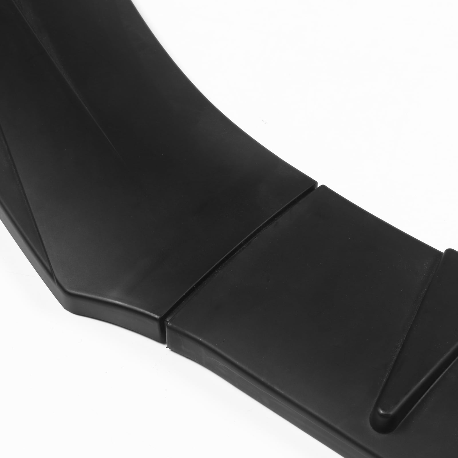 Ikon Motorsports Unadjustable Front Bumper Lip Splitter Fit 59" - 65'' Width Car 3PC PP Matte Black
