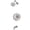 Satin Nickel, variant on Symmons 589215TRM Braston Tub And Shower Trim Package - Chrome