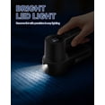 thumbnail image 5 of Homtronics Electric Fabric Shaver Lint Remover, 2000mAh Rechargeable Sweater Defuzzer with 6-Leaf Blades, LED Light & Display, 3 Speeds, Safety Lock, 5 of 9
