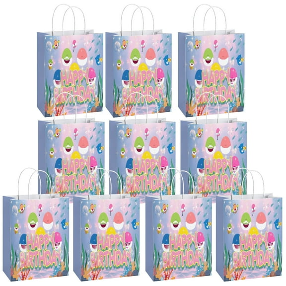 10 Pcs YAHAFEPY Party Paper Gift Bags, Cool Styles Party Favor Bags with Handles for Party Decorations, Duty Game Gift Bags for Boys Girls Kids Birthday Party Supplies Favors