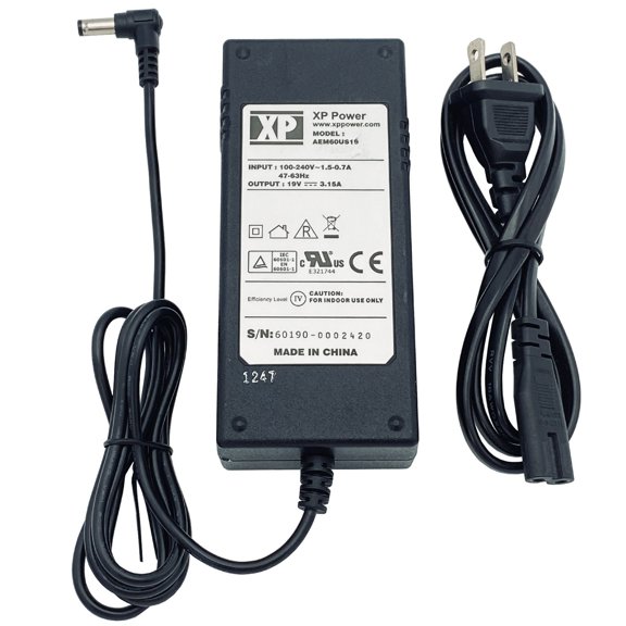 Pre-Owned Original XP 60W AC Power Adapter AEM60US19 Medical Charger 19V 3.15A