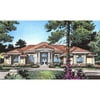 The House Designers: THD-4136 Builder-Ready Blueprints to Build a Luxury Tuscan House Plan with Slab Foundation (5 Printed Sets)