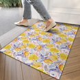thumbnail image 4 of Lemon Fruit Crystal Velvet Non-slip Floor Mat, Entryway Doormat Durable Low-Profile Mat Home Decor, Mats Washable Kitchen Bathroom Laundry Bedroom Living Room Door Mat 30x17in, 4 of 7
