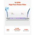 thumbnail image 3 of VEVOR 110V 55W UV Water Purifier 12GPM Ultraviolet Water Purifier Filter, 3 of 9