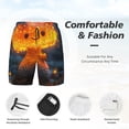 thumbnail image 3 of Disketp Glowing Mushroom In Forest for Men's Double Layer Sports Swim Trunks,Stretchy Swim Trunks,Perfect for Swimming, Beach & Sports Activities-X-Large, 3 of 6
