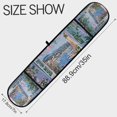 thumbnail image 3 of Yayeee Double Oven Mitt Kitchen Heat Resistant Baking 35" x7" Quilted Glove, Blue Floral Window, 3 of 6