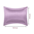 thumbnail image 2 of Unique Bargains 2-Pack Satin Silk Envelope Closure Pillow Shams Mauve Boudoir, 2 of 8