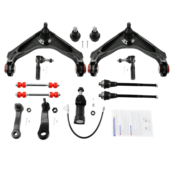 Front Upper Control Arms Tierods for Chevy GMC Silverado Sierra 2500 3500 HD H2