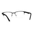 thumbnail image 4 of Mens Half Metal Rim Powered Bifocal Reading Eyeglasses All Black 3.0, 4 of 4