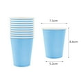 thumbnail image 3 of 10/20/30/50/100pcs Disposable Paper Cups Solid Color Paper Cups For Water DIY Birthday Wedding Party Picnic BBQ Travel and More, 3 of 9