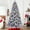 White#207, variant on Christmas Tree 5ft Black Christmas Tree with 250 White LED Lights, 1076 Tips PE+PVC Artificial Tree for Halloween & Holiday Decor, Hinged Structure with Stable Metal Stand,Flocked Christmas Tree