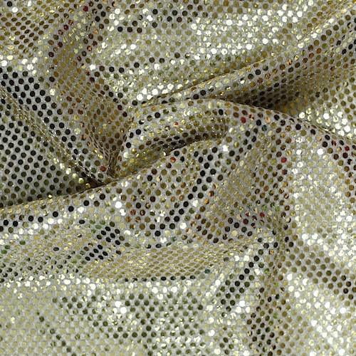 Faux Sequin Knit Fabric Shiny Dot Confetti for Sewing Costumes Apparel