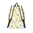 thumbnail image 2 of Lsque Sweet Honey Pattern Canvas Daypack, Durable Backpack, High-quality Versatile Backpack,Vintage Compact Backpack-Medium, 2 of 6