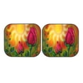 thumbnail image 7 of Xecao Rose Psychedelic for Foldable Car Sun Shades (2-Pack) offer sun protection with an easy-fold design for convenient windshield shading., 7 of 7