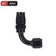thumbnail image 1 of Universal Black AN4/AN6/AN8/AN10/AN12 Straight 0/45/90/180 Oil Grade Fuel Swivel Hose Oil Hose End Adapter Kit~1032, 1 of 1