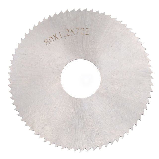 Hoja de sierra circular 72 dientes Herramientas de corte de inserción de fresado de acero de alta velocidad 80 x 1,2 mm