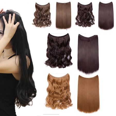 S Noilite 20 Inches Invisible Wire No Clips In Hair Extensions