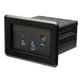 thumbnail image 2 of StarTech.com Conference Room Docking Station, Universal Laptop Dock, 4K HDMI, 60W Power Delivery, USB Hub, GbE, Audio, In-Table Connectivity Box For Huddle/Boardroom Collaboration Space - For Teams & Zoom Calls - Docking station - USB-C / USB 3.0 - HDMI - 1GbE - TAA Compliant, 2 of 13
