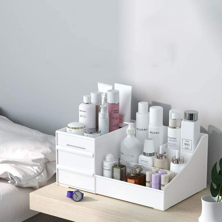 Makeup Organizer Storage Box, Small Cosmetic Dresser Organizer For
