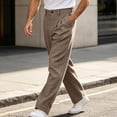 thumbnail image 4 of ShomPort Mens Dressy Pants Elastic Waist Straight Leg Loose Pleated Trousers Casual Business Officewear Pants, 4 of 9