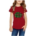 thumbnail image 1 of SDNall Bambin Garçons Filles Mode Mignon Col Rond Imprimé Manches Courtes Top, 1 of 1