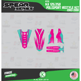 thumbnail image 3 of Kalair GFX Graphics Kit for Kawasaki KX250 POLISPORT RESTYLE (2003-2008) Spear Series, 3 of 5