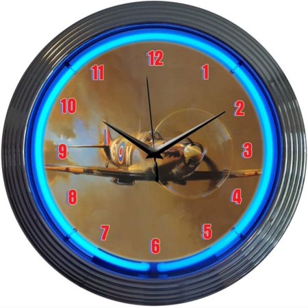 Spit Fire Neon Clock