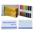thumbnail image 5 of CHAO Papeles de prueba de pH 1-14 Papeles de prueba universales Papeles de tornasol para pruebas de pH de suelo, agua, saliva, cosméticos, alimentos para mascotas y alimentos (paquete de 6, 480 tiras), 5 of 5