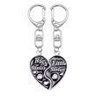 thumbnail image 1 of LLavero de pareja BFF de Hamburgo para mujeres y hombres, colgante en forma de corazón con letras de dibujos animados, mochila de moda, accesorios de joyería, regalo lindo, 1 of 4