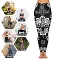 thumbnail image 5 of Bohemian Pattern High Waisted Leggings for Women No See Through Tummy Control Buttery Soft Yoga Pants for Workout Athletic Running, 5 of 6