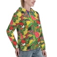 thumbnail image 6 of Lsque Fruits Vegetables And Berries Pattern Casual Women's Hoodie,Hooded Sweatshirt with Kangaroo Pocket,Pullover Hoodie with Eye-catching Drawstrings-Large, 6 of 7