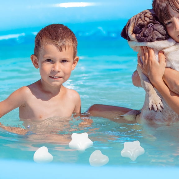 KALLORY 100pcs Star Heart Shape Pits Balls Ocean Balls Amusement Park Playing Pool Balls