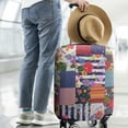 thumbnail image 2 of Pioneer Flower Floral Print Pattern Luggage Cover Fashion Suitcase Cover Baggage Covers Fit 25-28 Inch Luggage (Go Travel), 2 of 5
