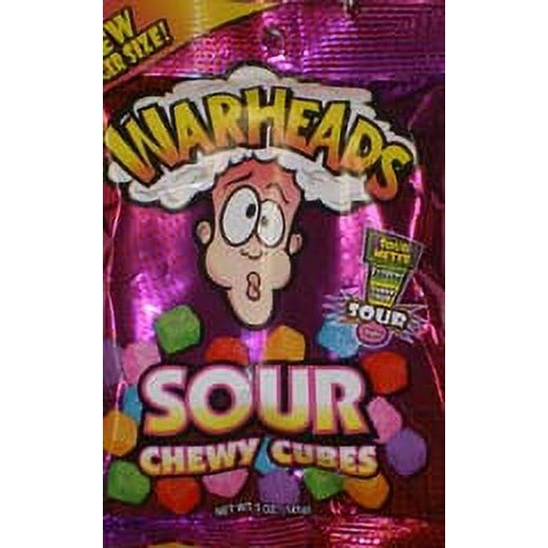 Warheads Sour Chewy Cubes Peg Bag 5oz - 12ct – I Got Your Candy