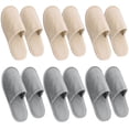 thumbnail image 1 of House Slippers AQUEENLY, spa lavable para mujeres y hombres (paquete de 6), 1 of 7