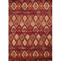 United Weavers Bridges Area Rug 3001-00536 San Paula Crimson 5' 3" x 7' 2" Rectangle