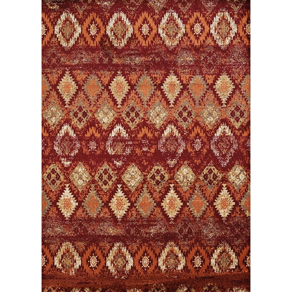 United Weavers Bridges Area Rug 3001-00536 San Paula Crimson 5' 3" x 7' 2" Rectangle