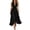 C1-Black694, variant on Tie Waist Midi Dress For Women Halter Deep V Neck Asymmetric Hem Wedding Guest Long Dress