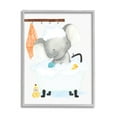 thumbnail image 5 of Stupell Industries Children's Baby Elephant Bubble Bath Rubber Duck Bathroom, 24 x 30,Design by Erica Billups, 5 of 5