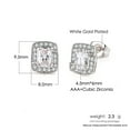 thumbnail image 3 of RYRDWP Multicolor Earring Necklace Bracelet 2*4mm Color Zircon Single Full Diamond, Adjuster For Crystal Bracelet (Platinum Rectangle), 3 of 8