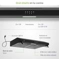 thumbnail image 4 of Campana de Cocina AVERA CEA60N Extractora de pared en Acero Inoxidable 60 Cm Negra, 4 of 10