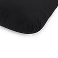 thumbnail image 2 of Jordan Manufacturing Sunbrella 74" x 22" Canvas Black Solid Rectangular Outdoor Chaise Lounge Cushion with Ties and Hanger Loop, 2 of 10