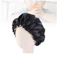 thumbnail image 4 of BESTYASH Childs Sleeping Bonnet 1Pack in Black Satin, 4 of 8