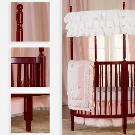 Dream on Me Sophia Posh Circular Crib, Cherry, Box 1 of 2