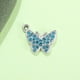 thumbnail image 3 of Pulsera de mariposa de diamantes de colores, cadena para clavícula, tobillera, joyería femenina, colgante, aleación que retiene el color UV, accesorios de galvanoplastia, 3 of 6