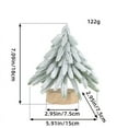 thumbnail image 2 of Miniature Festive Tabletop Trees Set Wood Base For Seasonal Home Kitchen And Dining Table Centerpiece, 2 of 3